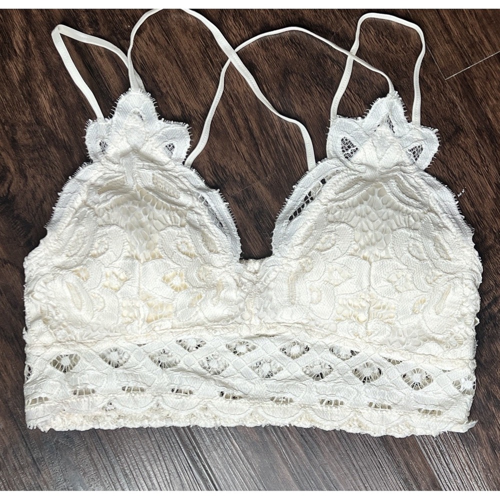 Anemone‎ Lace Bralette Cream Size M Resort Coastal Chic